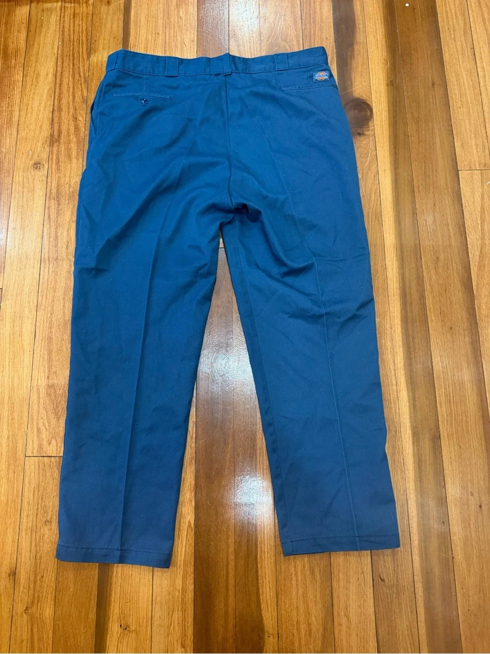 Vintage Dickies 874 Work Pants 44x32 Navy Made in USA 65/35 Workwear